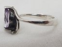 Vintage Sterling Silver Stunning Amethyst Ring ~ 3.16 Grams
