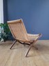 Late 60s Vintage Mid Century Hans Wegner Style Rope Chair