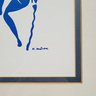 1954 Henri Matisse (1869-1954) Framed Blue Nude Lithograph