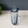 60s Swedish Strombergshyttan Ice Blue Art Glass Vase