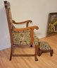 Solid Oak Armchair / Corner Chair / Fireplace Chair.