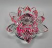 2 Pink Crystal Lotus Flowers With Rotating Bases