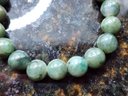 Natural Jadeite Beaded Stretch Bracelet