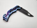 Black & Purple Snake Eye Pocket Knife