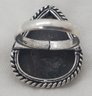 Silver Plated Size 6 Spider Septarian Ring 7/8 X 11/16