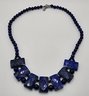 Lapis Lazuli Necklace In Stainless