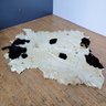 Vintage Authentic Leather Cowhide Rug