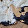 Vintage Authentic Leather Cowhide Rug
