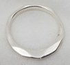 Vintage Sterling Silver Size 7 Hand Hammered Ring Marked 'O' ~ 1.92 Grams