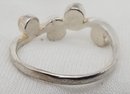 Vintage Sterling Silver Size 6 Ring With Unidentified Stones. ~ 1.80 Grams