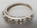 Vintage Sterling Silver Size 7 Stunning CZ Avon Ring ~ 2.38 Grams