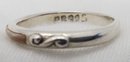 Vintage Sterling Silver Size 8 Unique Quartz Ring ~ Marked 'PB 925' ~ 2.29 Grams