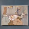 C 1960s Original Framed Nude Oil On Canvas