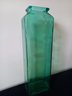 Large Green/blue Glass Vase