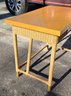 Sturdy Wood Desk W Rattan Details 1 Of 2