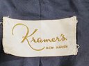 Lovely Vintage Kramer's New Haven Ladies Black Lambswool And Mink Coat