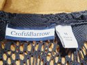 Croft & Barrow Women's Size Medium Beach Bathing Suit Cover Up - Black Lace