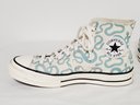 Converse All Stars Chuck Taylor Snakes Hi Top Teal & White Basketball Unisex Sneakers 7.5/9.5