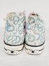 Converse All Stars Chuck Taylor Snakes Hi Top Teal & White Basketball Unisex Sneakers 7.5/9.5
