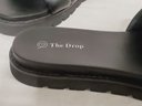 The Drop Women's ISSI Quilted Flatform Sporty Black Sandal Size 10