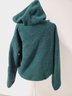 Wild Fable Ladies Size Large Chunky Fleece Green Hooded Quarter Zip Pullover (tote 1)