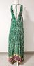 ZARA Green Sleeveless Halter Top Maxi Dress Ladies Size XL (tote 1)