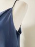 Cute Urban Outfitters Blue Silk Look Polyester Blend Short Spaghetti Strap Dress Size Large (Tote 1)