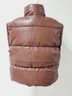 NWT Forever 21 Women's Size XL Brown Faux Down Puffer Vest (tote 2)