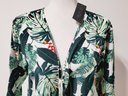 NWT Rachel Zoe One Size Colorful Tropical Long Wrap Jacket Cover Up (tote 2)