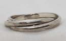 Vintage Sterling Silver Size 8 3 Piece Entangled Ring ~ 4.49 Grams
