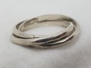 Vintage Sterling Silver Size 8 3 Piece Entangled Ring ~ 4.49 Grams