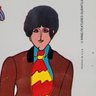 1968 Heinz Edelmann Framed Beatles Pop Outs