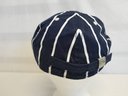 Rare Robert Graham Knowledge Wisdom Truth Navy Blue & White Striped Adjustable Driving Cap - NOS With Tag
