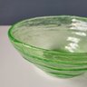 Vintage Swirled  Uranium Glass Bowl