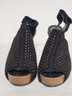 VINCE CAMUTO Patrizia Suede Leather Sandals Heels Mules Laser Slingback Sz 10