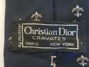 Men's Vintage Christian Dior Fleur De Lis Necktie