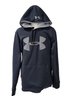 Men's Under Armour Black Logo Pullover Hoodie Cold Gear Loose Size Small (bag)