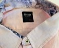 NEW Men's BENSON N.y. Pale Pink Linen Button Down Dress Shirt Size XL