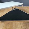 Late 80s Danish Postmodern Tempered Glass Table Set