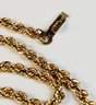 WOW....Elegant 14k Yellow Gold Spiral Rope Chain Link Bracelet