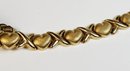 WOW....10k Gold Hearts And Kisses Link Turkish Bracelet