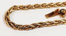 Vintage 14k Italian Yellow Gold  Spiral Rope Link Bracelet