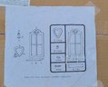 NIB Wood Mirror W Shelf And 2 Wall Sconces, Some Assembly Required