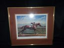 Man O' War Winning The Travers Stakes, A. Schuttinger Up  Signed By Jenness Cortez