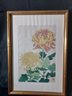 'Chrysanthemum' Kawarazaki Shodo Japanese Original Woodblock Print