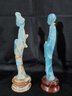 Asian Hand Carved Agate Figurines