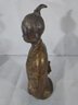 Vintage Japanese Bronze Statue Of Young Monk