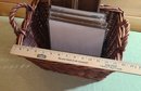 A Sturdy Basket With Acrylic Frames And A Wooden Tray, What Will You Display?!