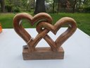 Martha Stewart Wood Heart Sculpture