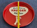 Krueger Ale Beer Tin Tray